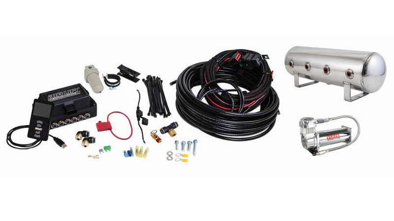 Load image into Gallery viewer, AIR LIFT PERFORMANCE&#39;S  3P  3/8 AIR LINE, FULL KIT, TANK, COMPRESSOR
