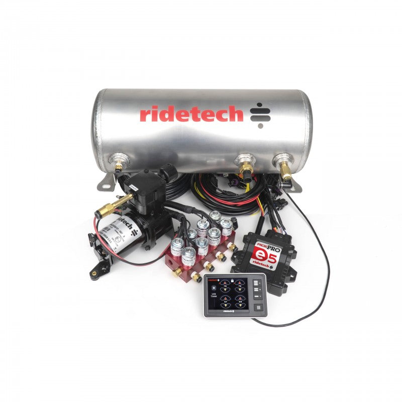 Load image into Gallery viewer, RidePro E5 Air Ride Suspension Control System | 3 Gallon Single Compressor – 1/4″ Valves
