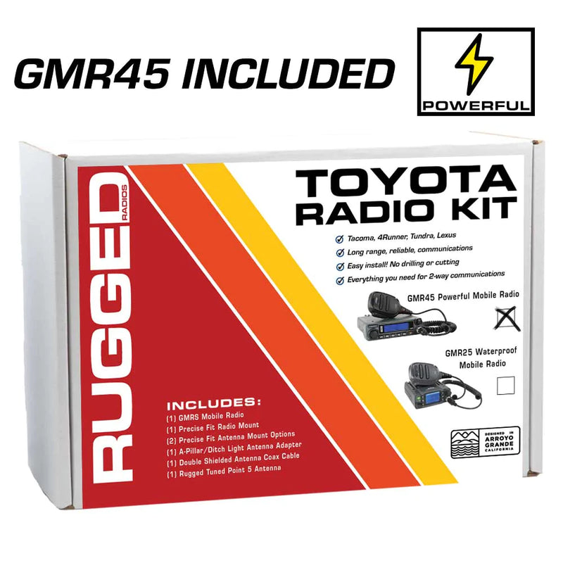 Load image into Gallery viewer, TK3 Toyota Radio Kit - with GMR45 POWER HOUSE Mobile Radio for Tacoma - 4Runner - Lexus
